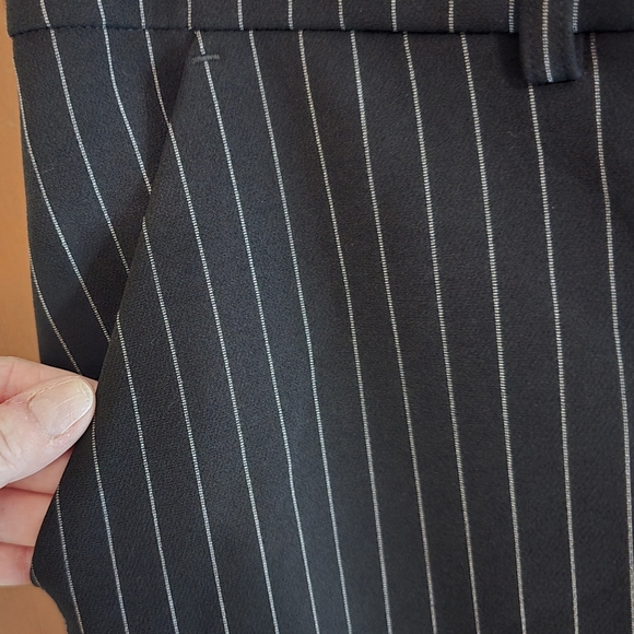 Express Black Pinstripe Pants (16 Long/Tall) - Picture 1 of 6